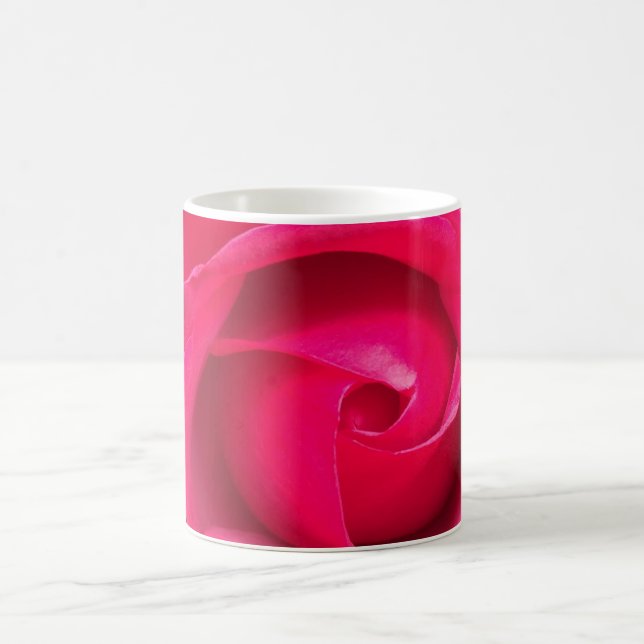 Caneca De Café Rosa Rosa Vermelha Romântica (Centro)