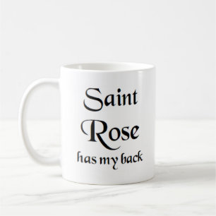 caneca de café rosa santo