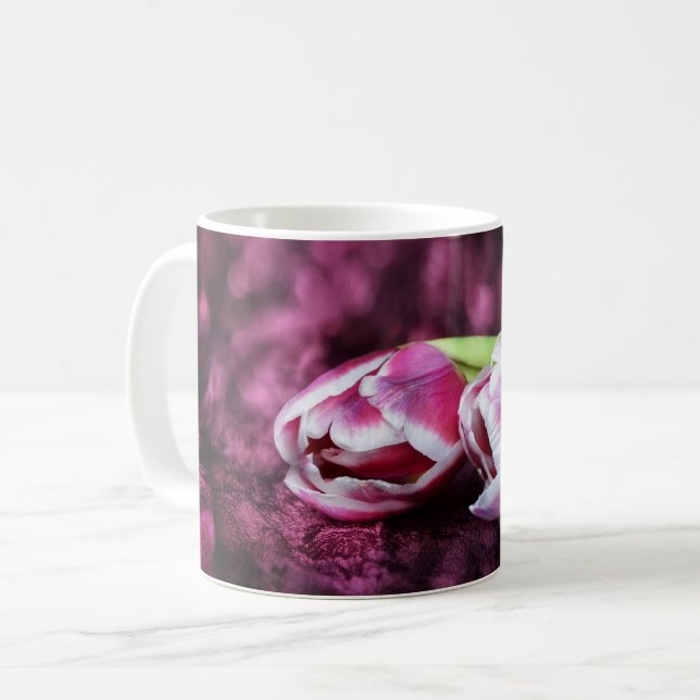 Caneca De Café Rosa Tulpen (Frente Esquerda)