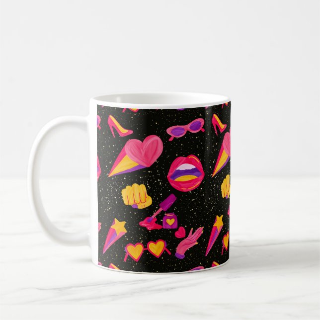 CANECA DE CAFÉ ROSA UNIVERSO (Esquerda)