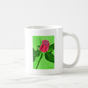Caneca De Café Rosa vermelha