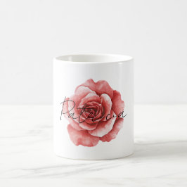 Caneca De Café Rosa vermelha