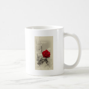 Caneca De Café rosa vermelha