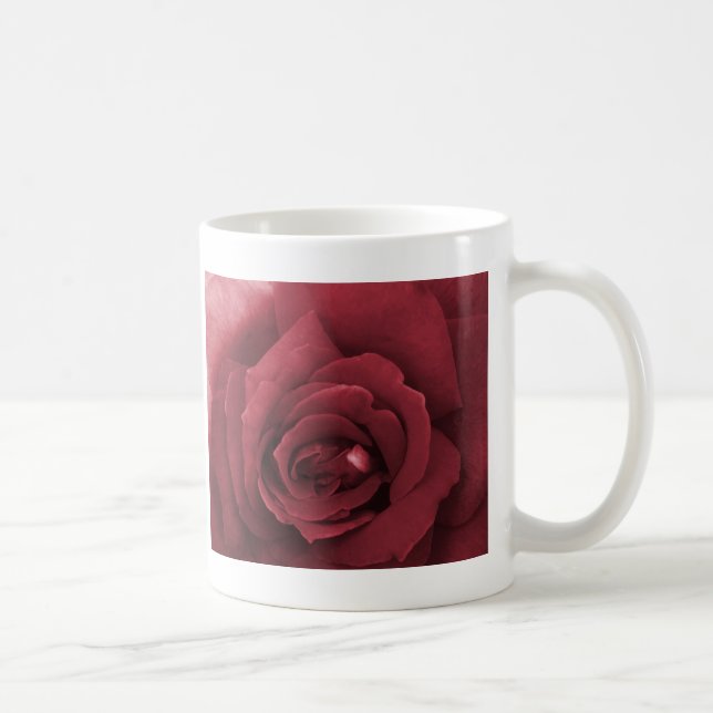 Caneca De Café rosa vermelha (Direita)