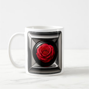 Caneca De Café Rosa vermelha Meta