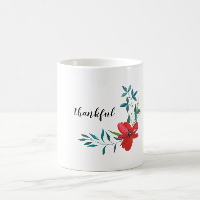 Caneca De Café Rosa vermelha - Mug Agradável (Centro)