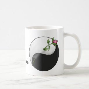 Caneca De Café Rosa Yin Yang Wedding Mug