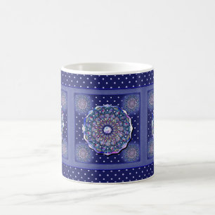 Caneca De Café Rosace Azul