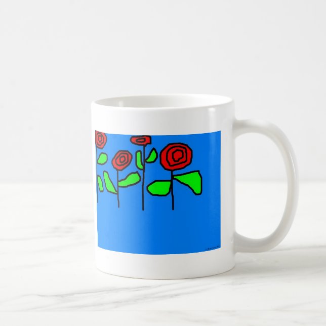 Caneca De Café Rosas (Direita)