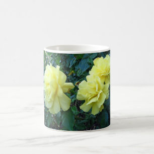 Caneca De Café Rosas Amarelas