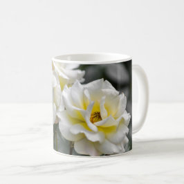 Caneca de Café - Rosas Brancas