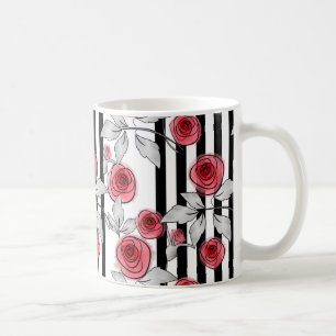Caneca De Café Rosas de Aquarela