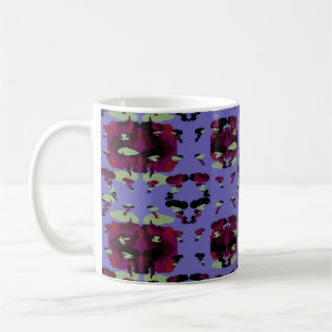 Caneca De Café Rosas de Chama Celestial Contidas