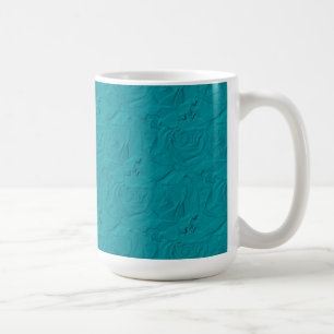 Caneca De Café Rosas em relevo TéAL Coffee Mug