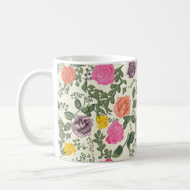 Caneca De Café Rosas na Bloom Mug (Esquerda)