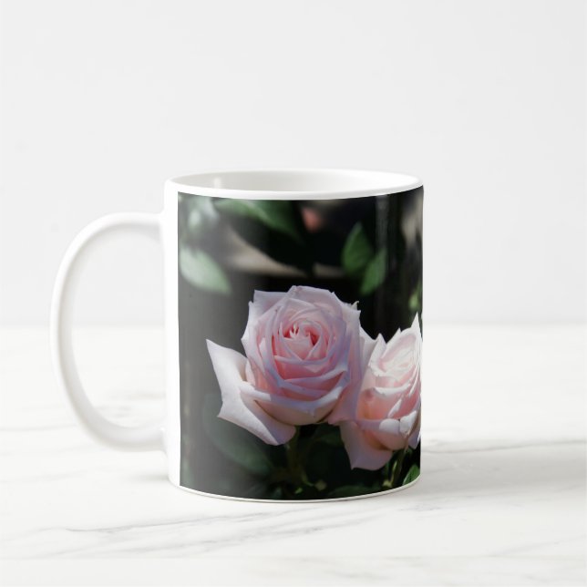 Caneca De Café Rosas Rosa Pastel (Esquerda)