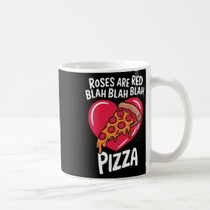 Caneca De Café Rosas São Vermelhas Blah Pizza Dia dos Namorados A