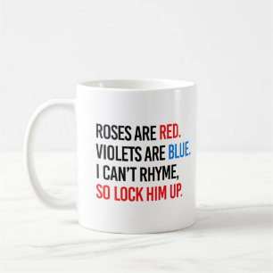 Caneca De Café Rosas são vermelhas Violetas são azuis Trancem Ele