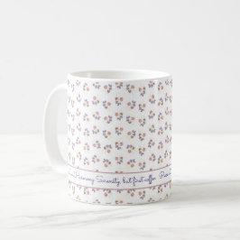 Caneca De Café Rosas Shabby Chic Personalizadas Frase Ervilhas Do