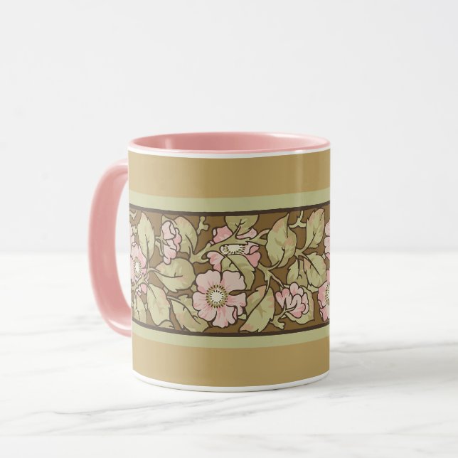 Caneca de Café Rosas Silvestres (Frente Esquerda)