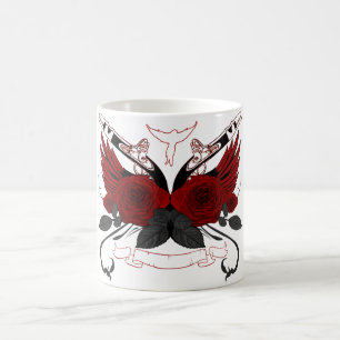 Caneca De Café Rosas vermelhas