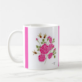 Caneca De Café Rosas vermelhas