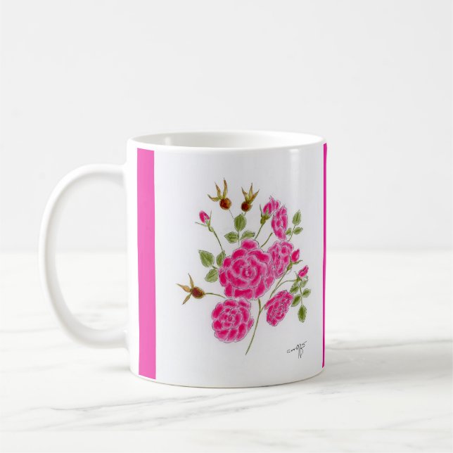 Caneca De Café Rosas vermelhas (Esquerda)