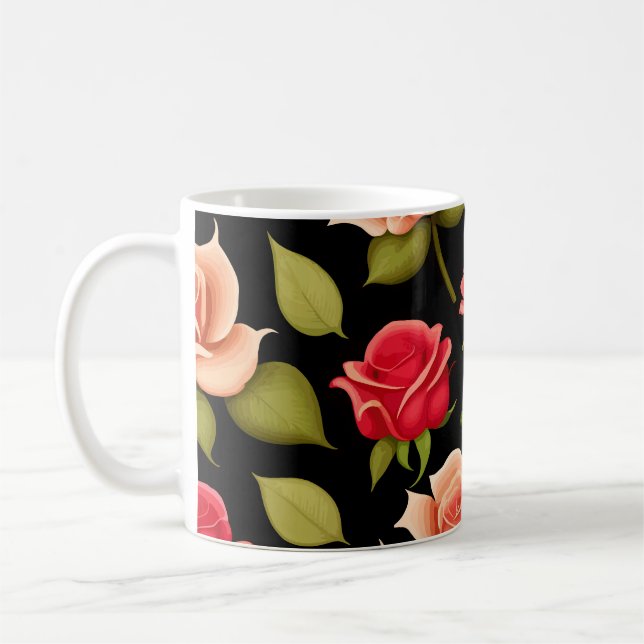 Caneca De Café Rosas vermelhas (Esquerda)