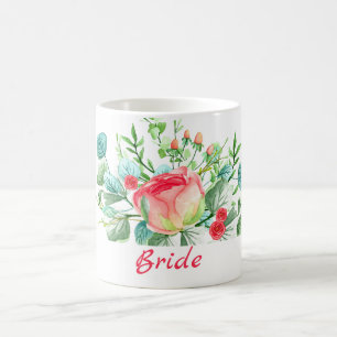 Caneca De Café Rosas vermelhas E Buds