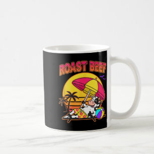 Caneca De Café Rosbife Praia Vaca Engraçado Animal de Fazenda Cri