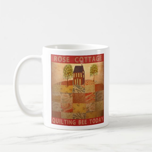 Caneca De Café Rose Cottage Quilters Mug  (Esquerda)