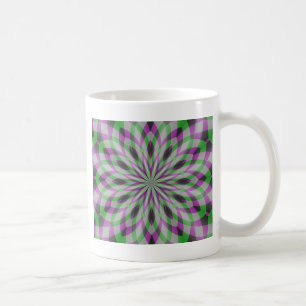 Caneca De Café Rosetas de Natal em Roxo, Verde e Negro