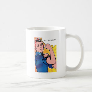 Caneca De Café Rosie o rebitador nós podemos fazê-lo! Pontos do