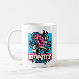 Caneca De Café Rosquinha Cor-de-Rosa Não se Preocupe