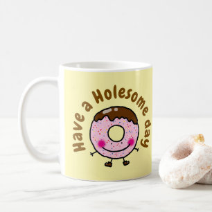 Caneca De Café Rosquinha de Desenho Animado Fofa Tenha um Dia Sau
