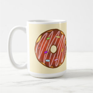 Caneca De Café Rosquinha de espiral de chocolate