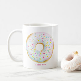 Caneca De Café Rosquinha de espiral de chocolate branco