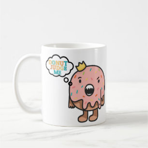 Caneca De Café Rosquinha Juiz Me Monograma Pun