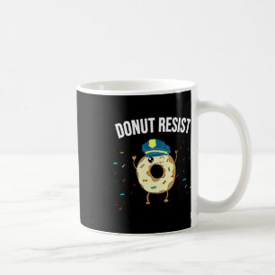 Caneca De Café Rosquinha Resiste Memória Engraçado Policial Apoia
