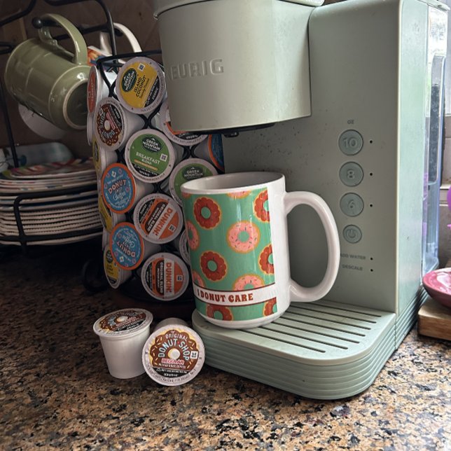 Caneca De Café Rosquinha rosa e chocolates verde (Criador carregado)