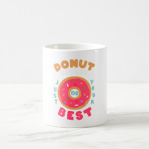 Caneca De Café Rosquinha Stress Faça o seu melhor