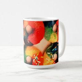 Caneca De Café Rosquinhas arco-íris