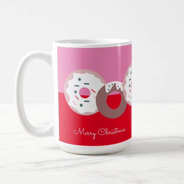 Caneca De Café Rosquinhas de Natal Confeitos Padaria Feliz Natal (Esquerda)