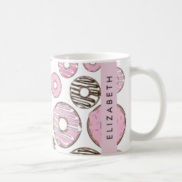 Caneca De Café Rosquinhas Rosa, Rosquinhas Brancas, Espelhos, Seu