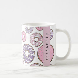 Caneca De Café Rosquinhas rosa, Rosquinhas roxas, borrachas, seu 