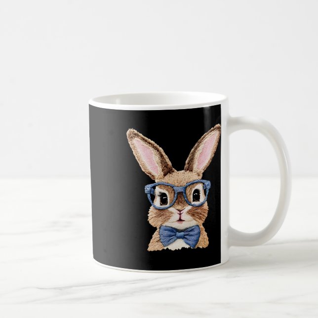 Caneca De Café Rosto Coelho Com Pulmões Para Rapazes Crianças Pás (Direita)