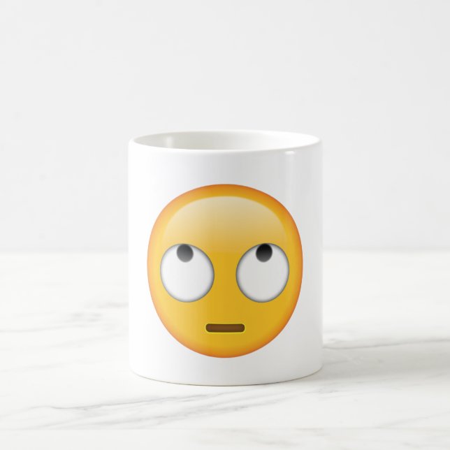 Caneca De Café Rosto Com Olhos Rolantes - Emoji (Centro)
