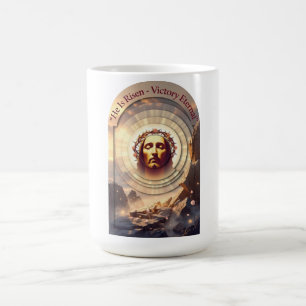Caneca De Café Rosto da Luz Sagrada da Páscoa, Presente da Espera