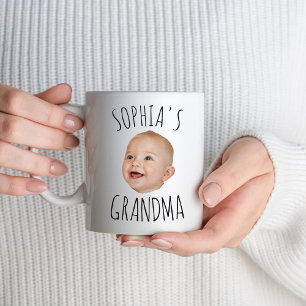Caneca De Café Rosto de Bebê Personalizado Dia dos Namorados Aniv