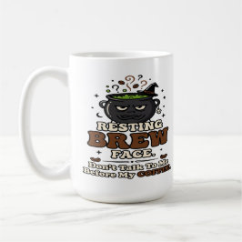 Caneca De Café Rosto de Cerveja Descansando Enfermeira de Hallowe